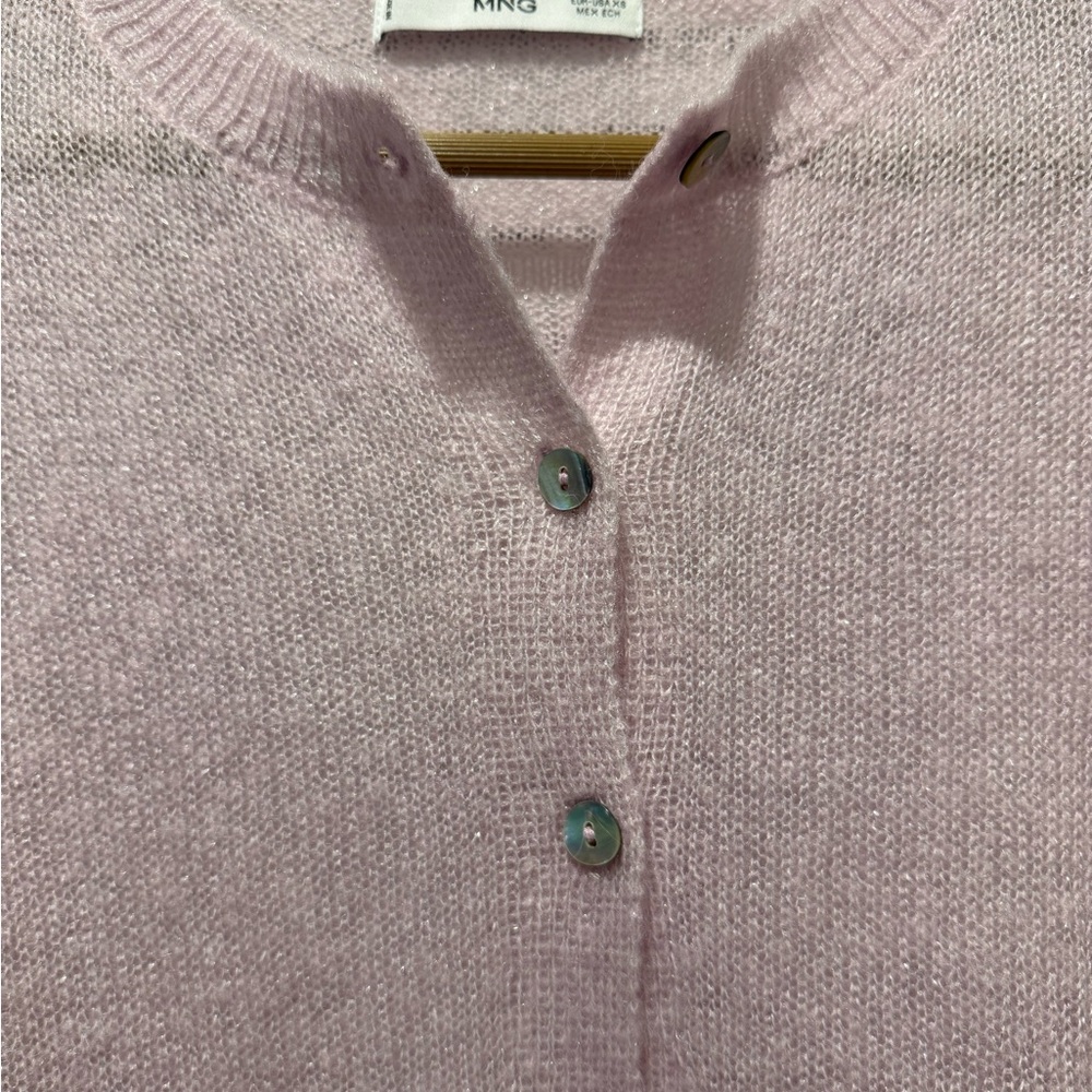 Mango Light Pink Women's Cardigan